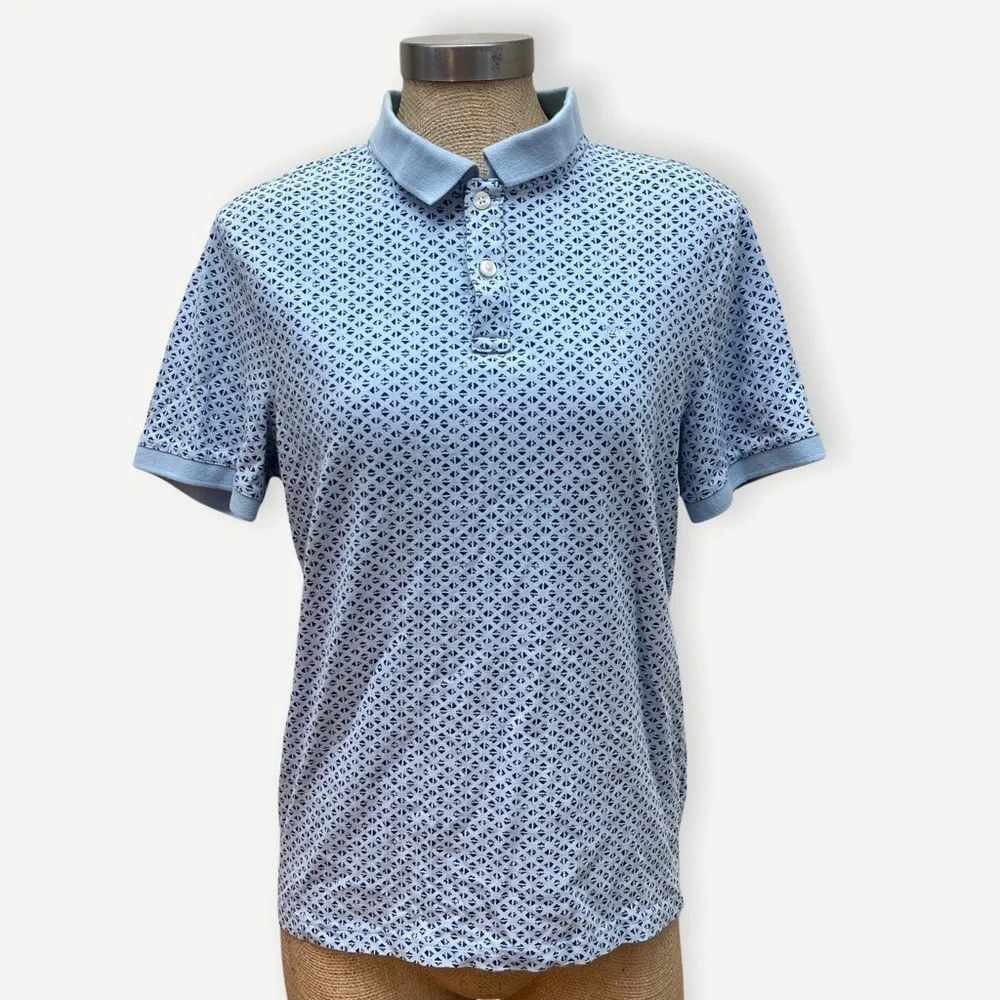 Michael KORS blue short sleeve polo S